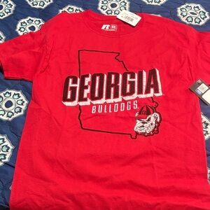 Russell Athletic Red Georgia Bulldogs Tee